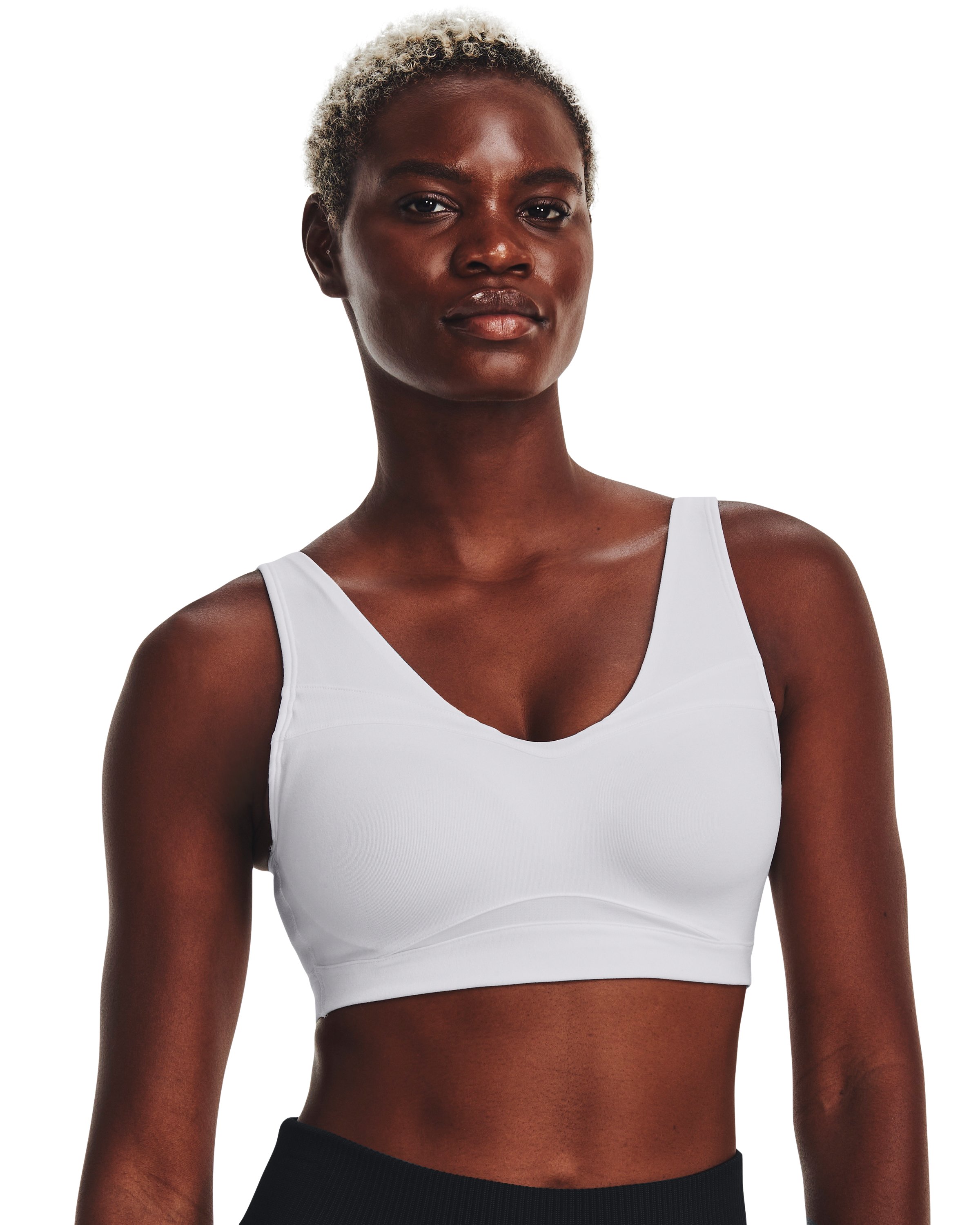 UA SmartForm Evolution Mid Women's Sports Bra, custom athletic wear with logo imprint 2