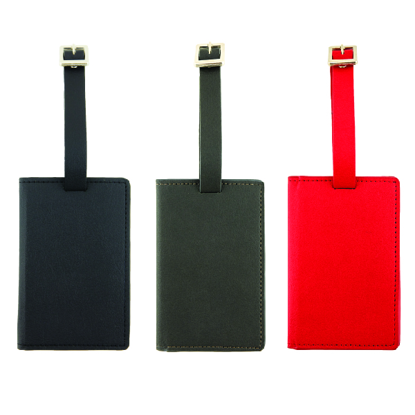Pro Designer PU Leather Passport Style Luggage Tag 7