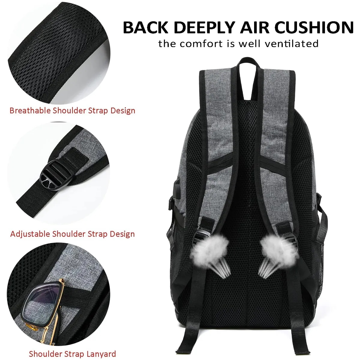 Basketball Backpack Soccer Bag with Ball Compartment 4