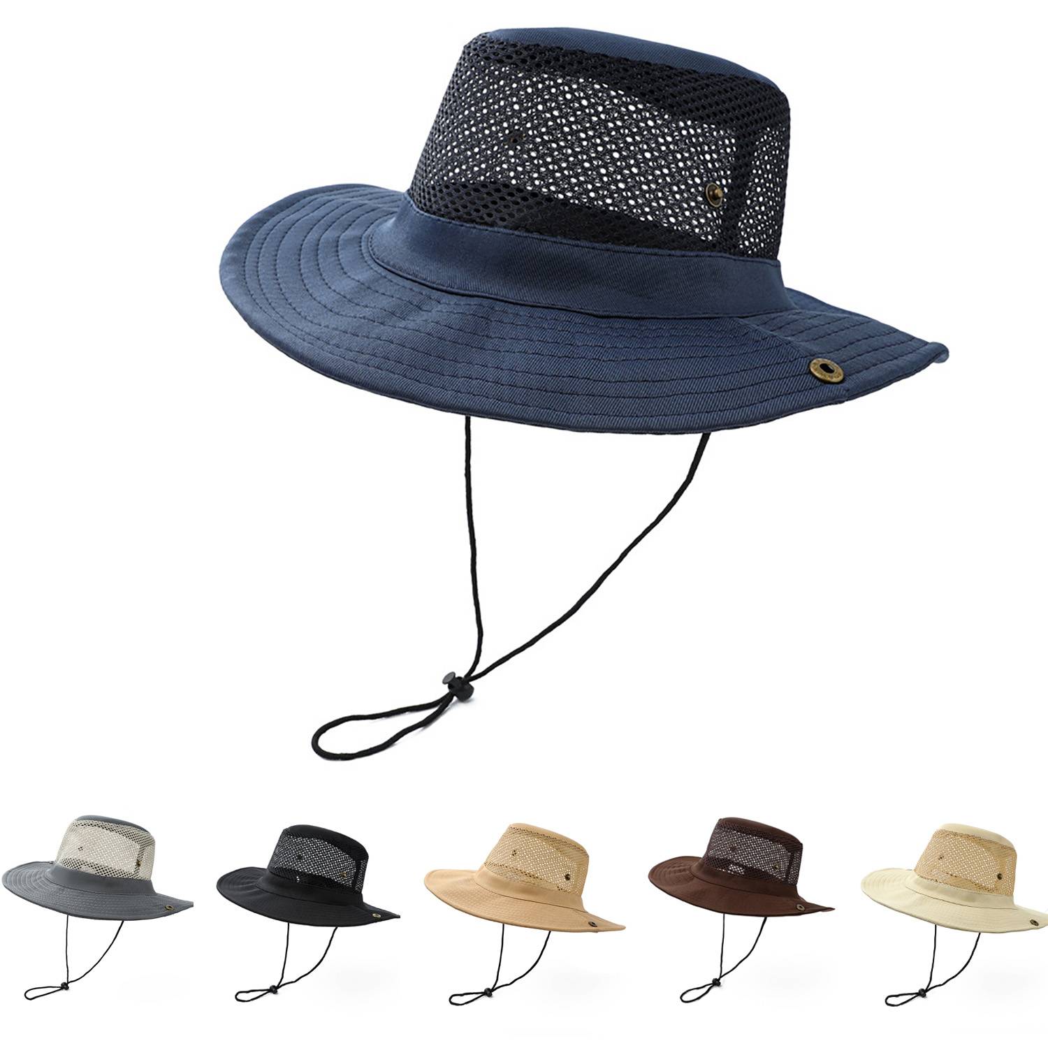 Breathable Mesh Mountaineering Sun Hat 8