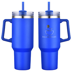 Genoa 40 oz Vacuum Insulated Travel Mug with Straw 60