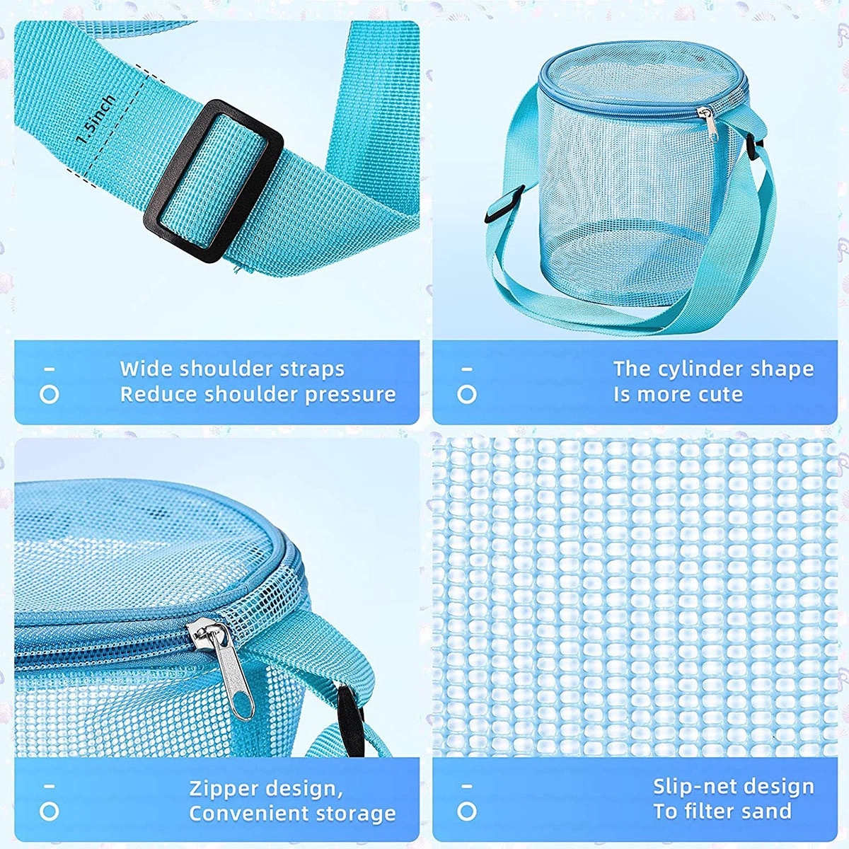 Beach Toy Mesh Collapsible Bag 2