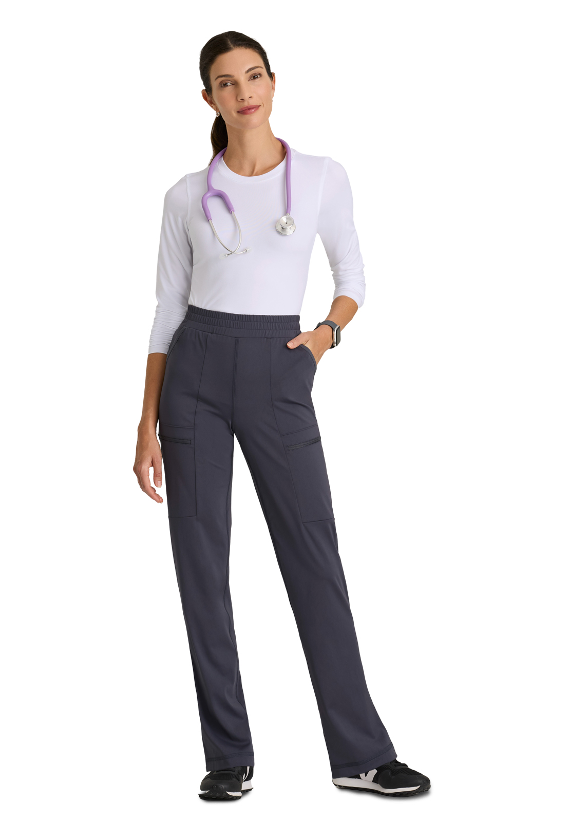 Grey's Anatomy Knit Stretch - Women's Six-Pocket Momentum Scrub Pant 7