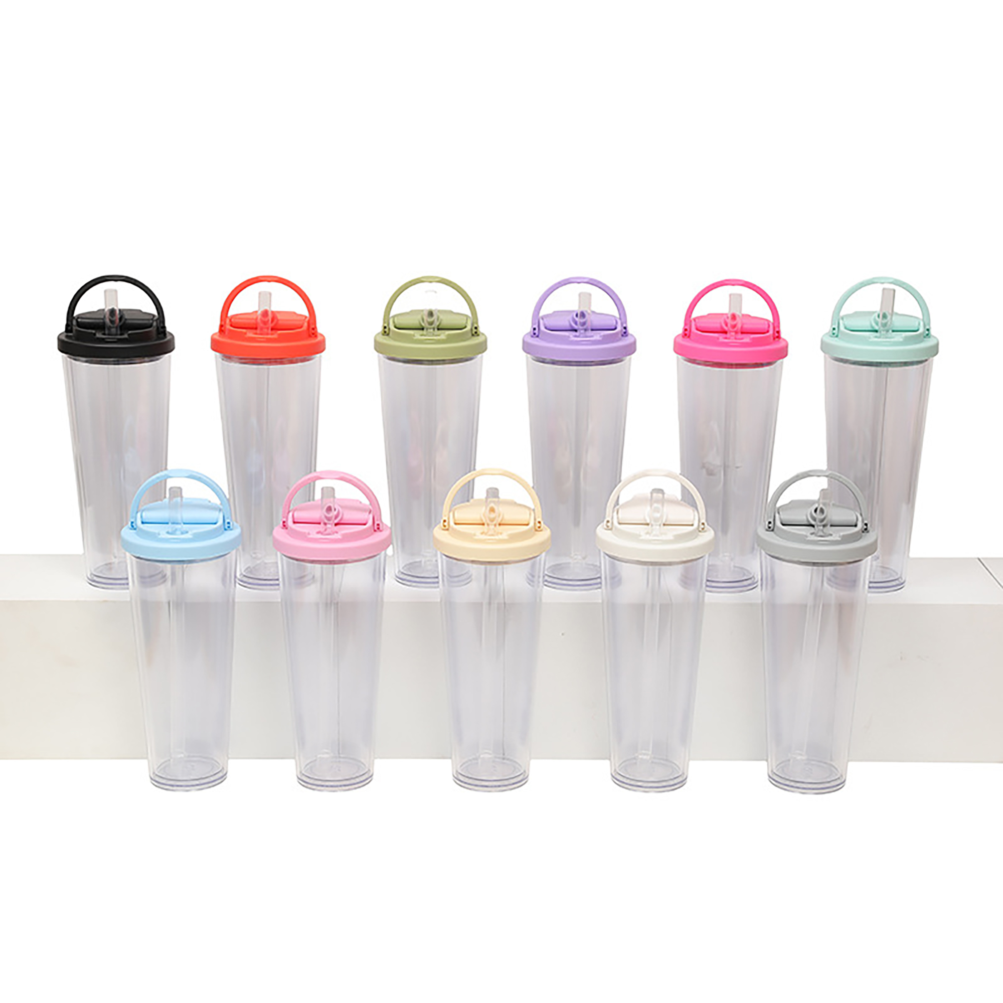 16oz Double Wall Plastic Water Cup 4