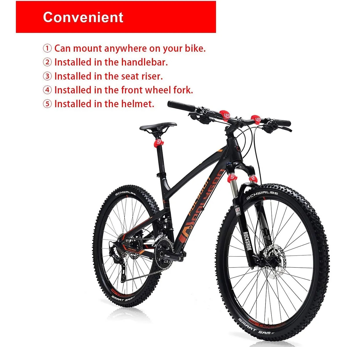 Bicycle Rear Silicone LED Bike Light 3