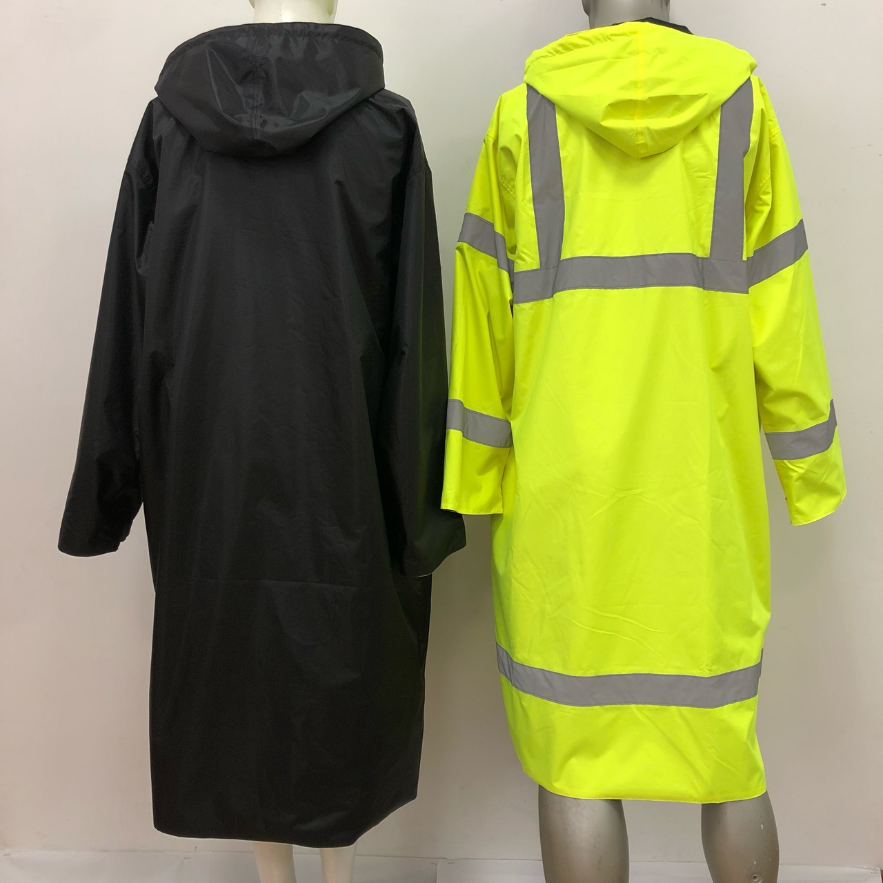 Reflective Long Safety Rain Jacket 3