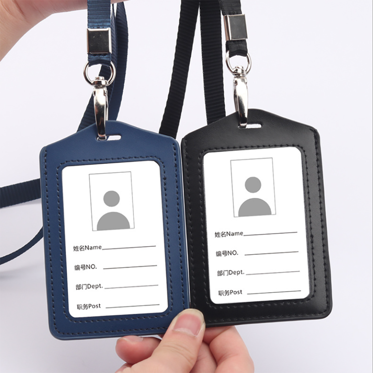 Lanyard With Premium Leather Card Holder 2