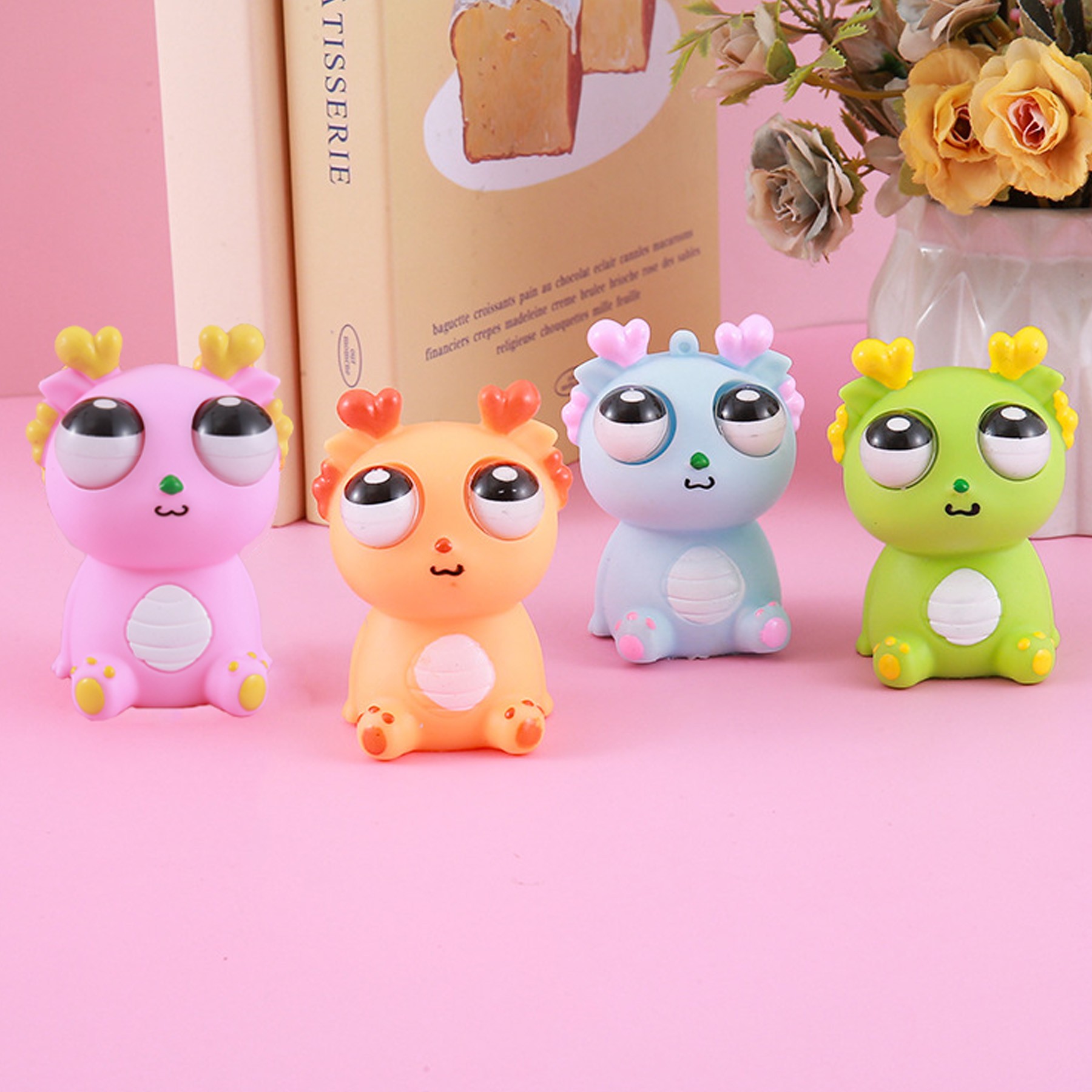 Squeeze Pop-eyed Dragon Squishy Toys for Stress Relief 5