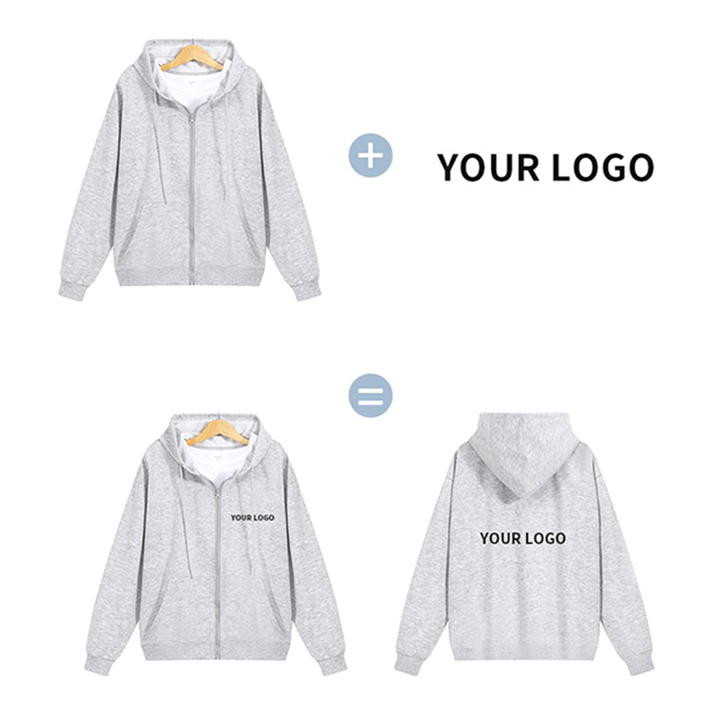 Premium Full Zip Hoodie, custom hoodie or sweatshirt with logo imprint 4