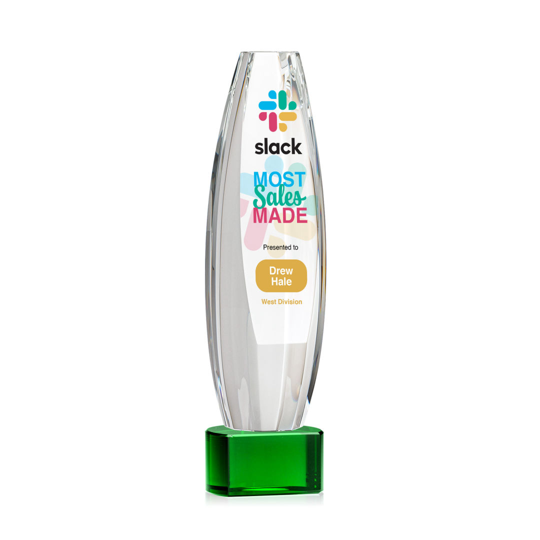 Hoover VividPrint™ Award on Paragon Base - Green