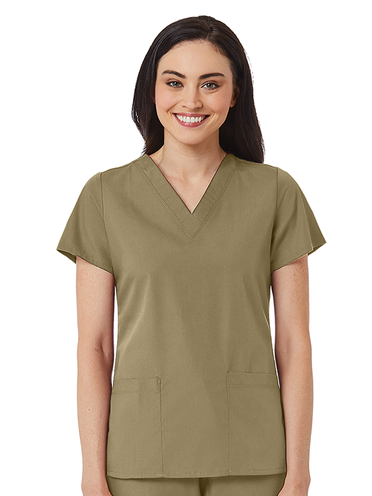 Maevn - Red Panda - Women's V-Neck Two Pocket Top 8