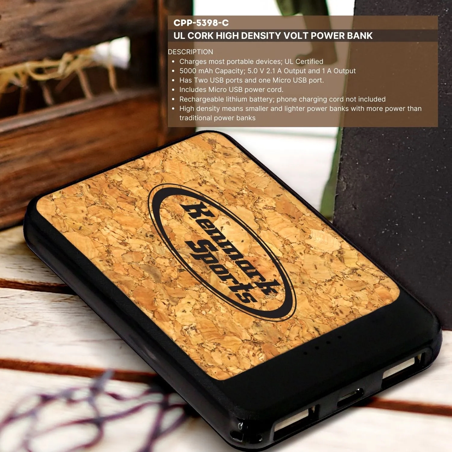 UL CORK HIGH DENSITY VOLT POWER BANK 4