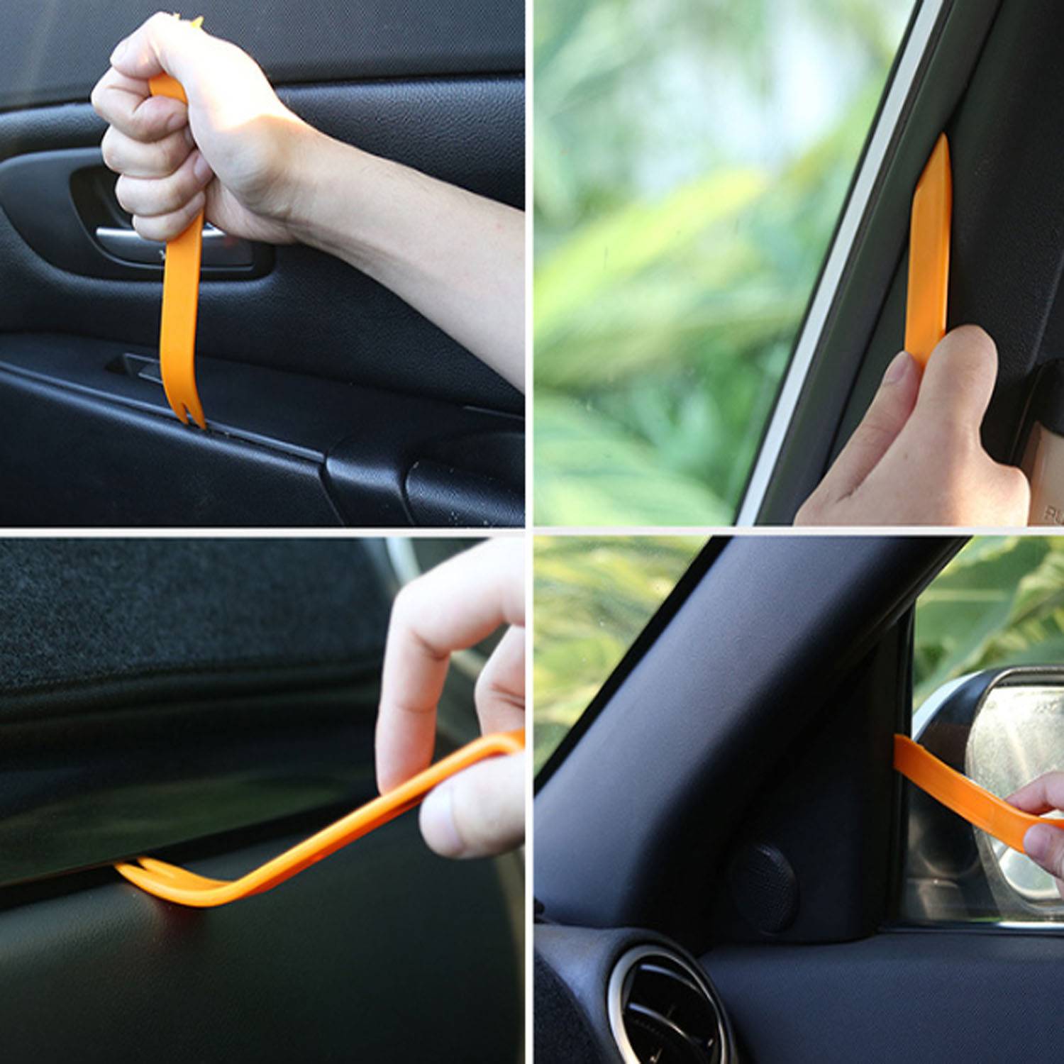 4pcs Plastic Auto Door Clip Panel Trim Removal Tool Kits 8