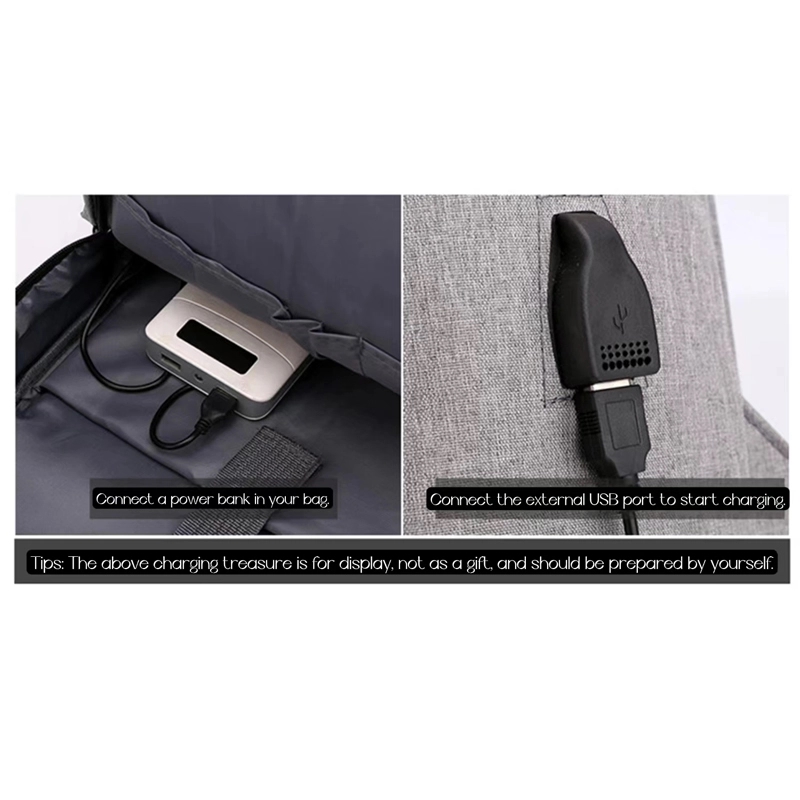 Customizable Backpack With USB Charge Interface 10