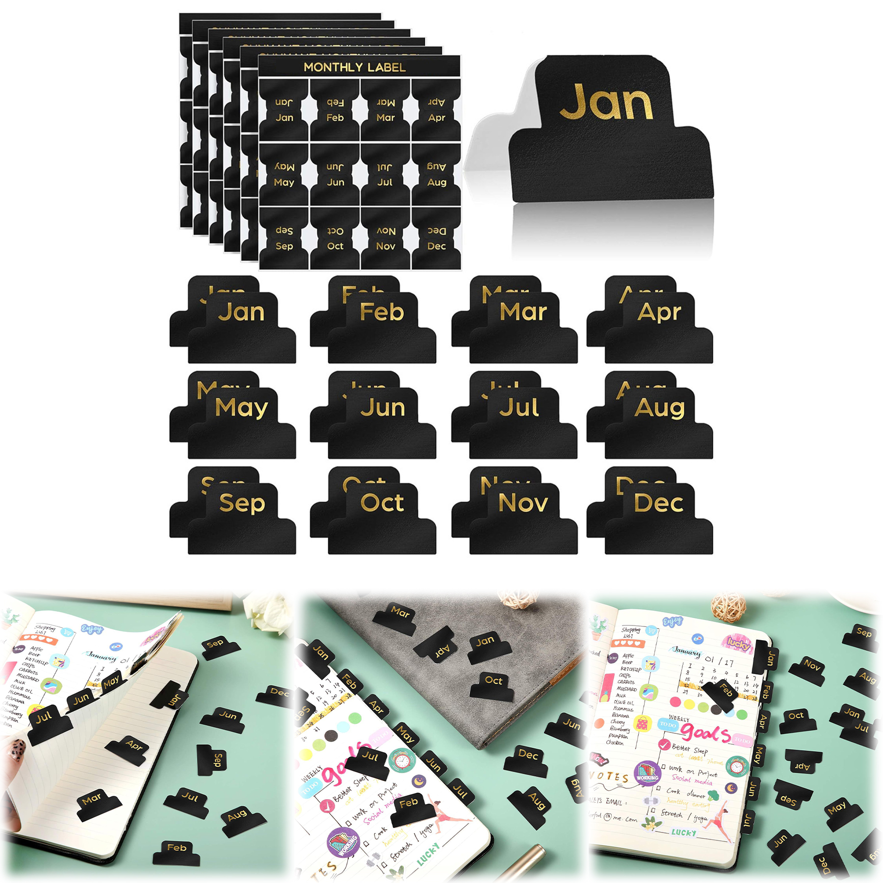 Monthly Tab for Planner Adhesive