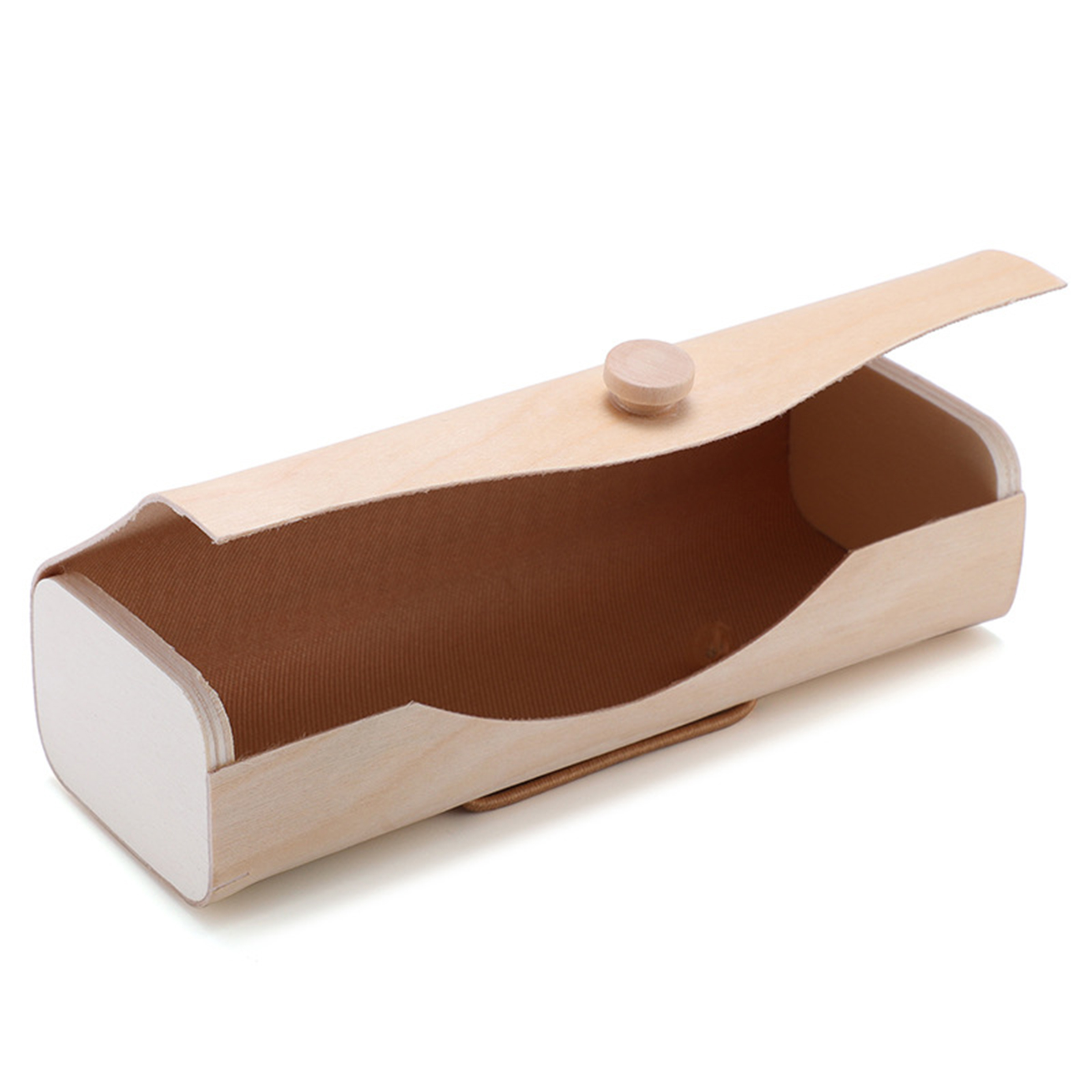 Bamboo Wood Fashionable Solid Color Glasses Case 2