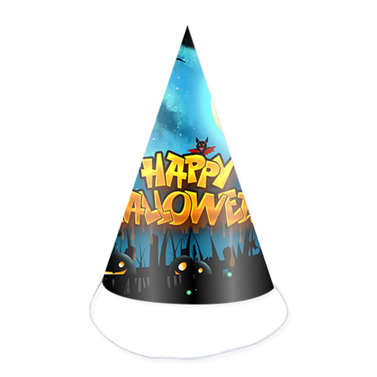 Custom Halloween Paper Party Hat 3