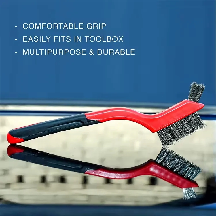 Heavy-Duty Wire Brush Set - 3 Pack for Deep Cleaning 6