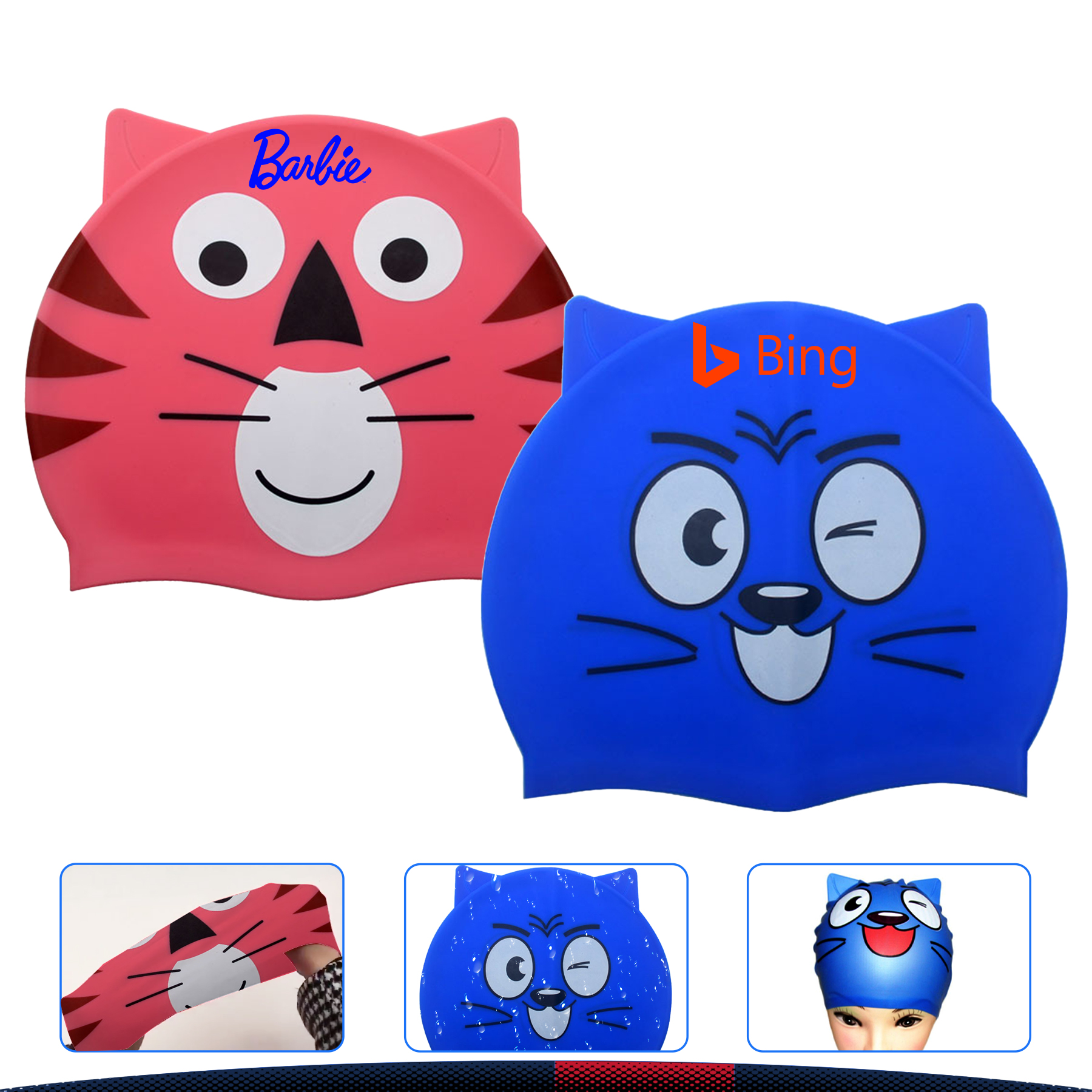 Cartoon Fashion Swim Cap 3