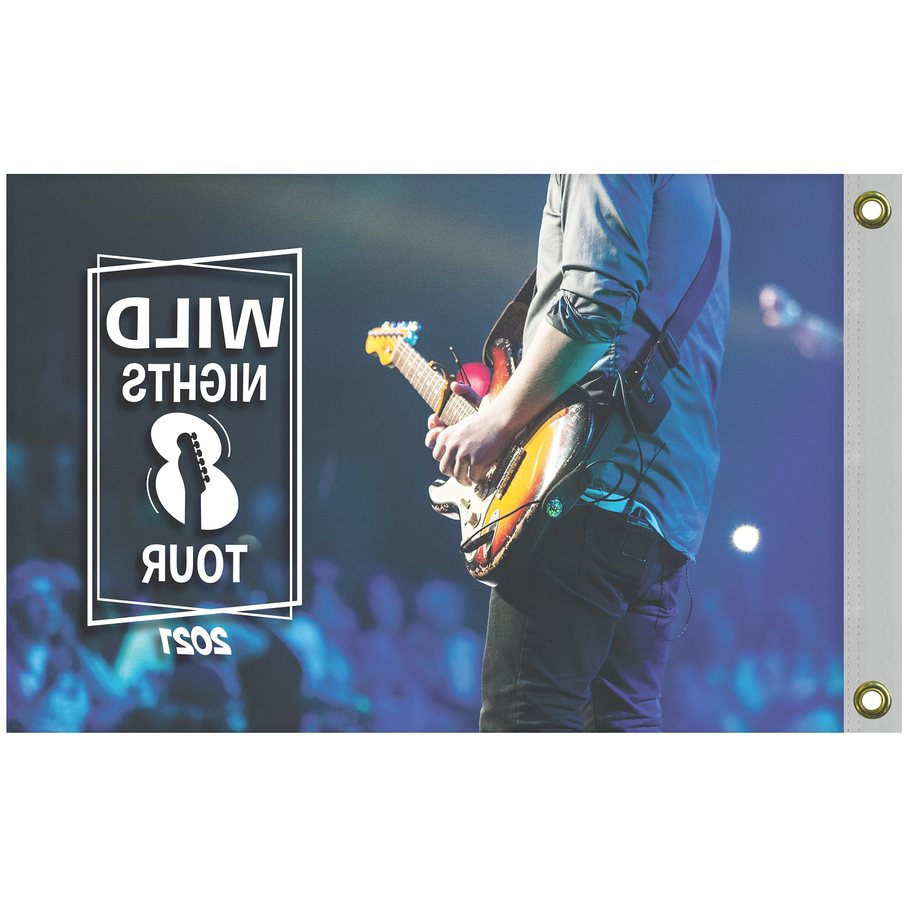 2' x 3' Promotional Polyester Single Reverse Flag 9