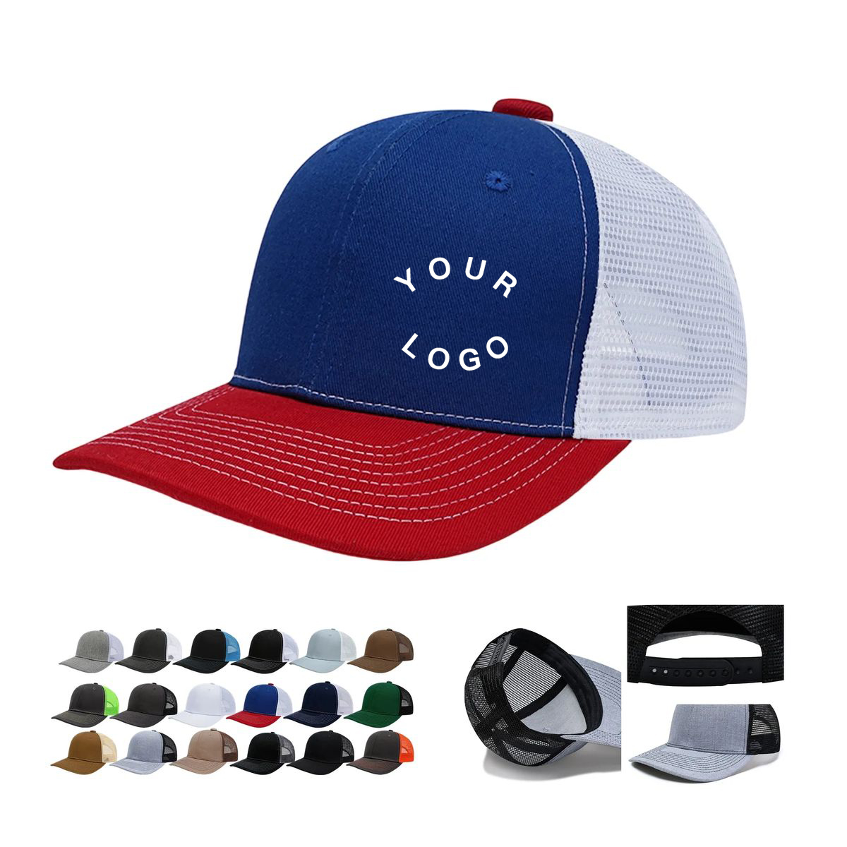 Classic Snapback Hat with Self Fabric Sweatband 16