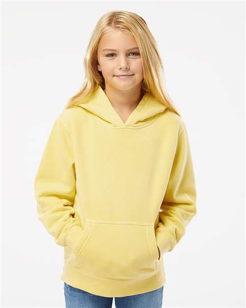Youth Midweight Pigment-Dyed Hooded Sweatshirt - PRM1500Y 65