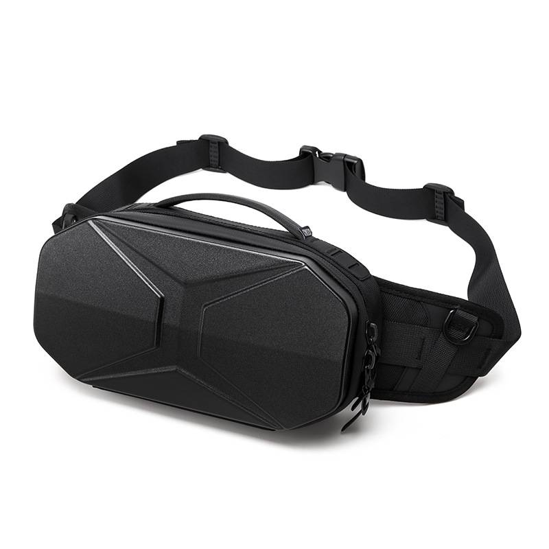 Abs Men's Crossbody Bag with PC Waterproof Hard Case 7