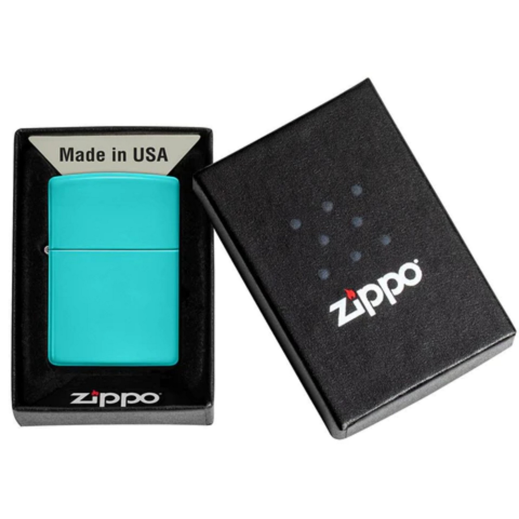Genuine Zippo windproof lighter - Flat Turquoise 3