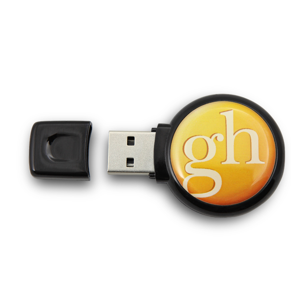 Moosehart Round Dome Logo Showcase USB 6