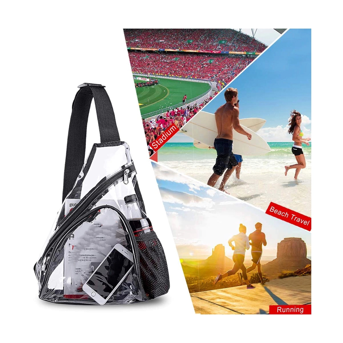 Clear Pvc Sling Bag 4