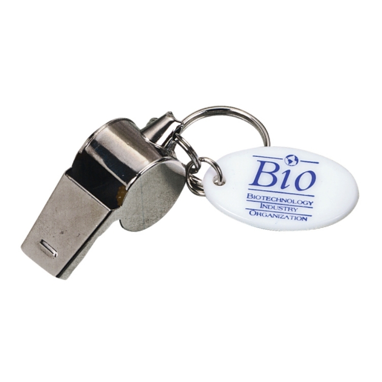 Metal Whistle Keychain 1