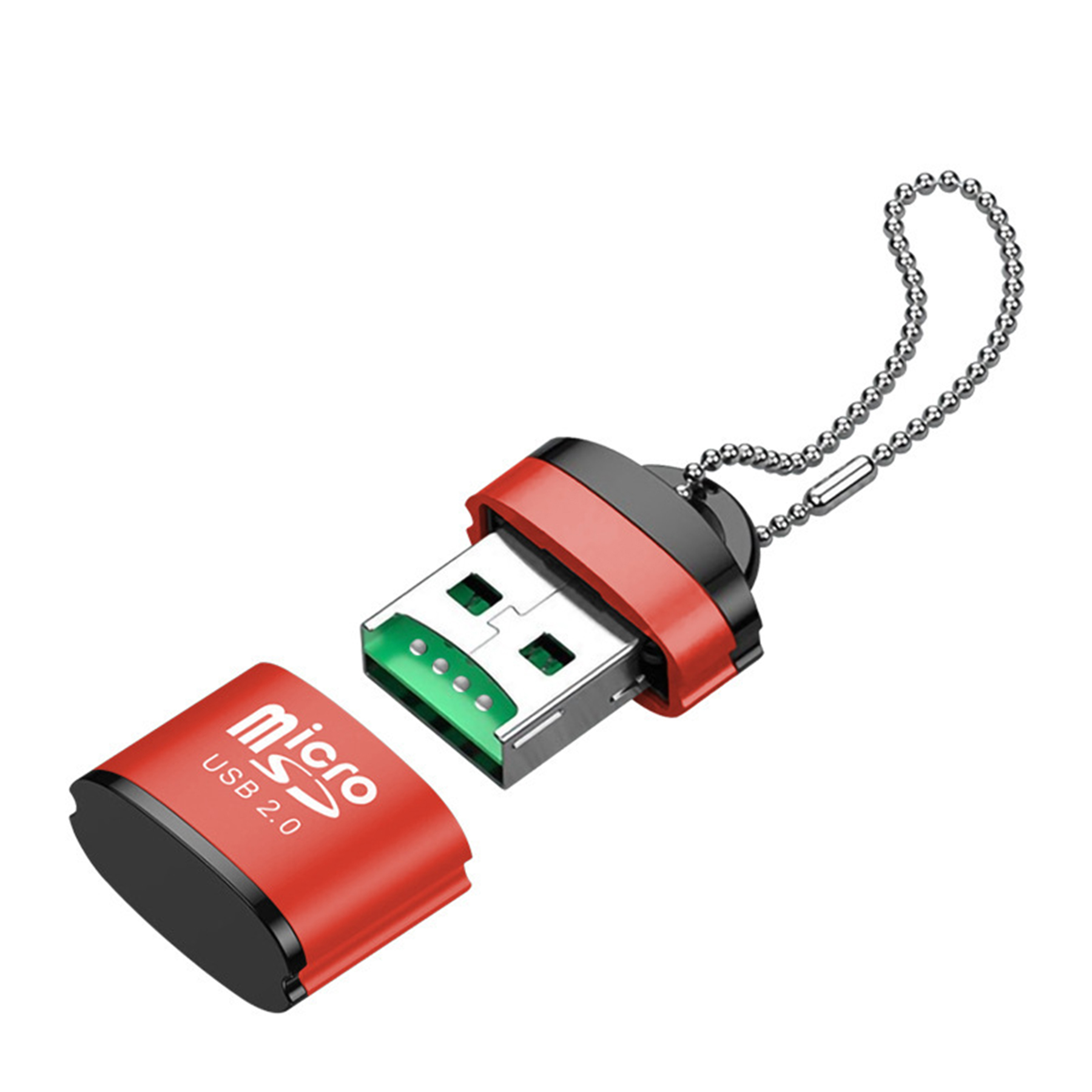 Mini USB TF Card Reader with Keychain 6
