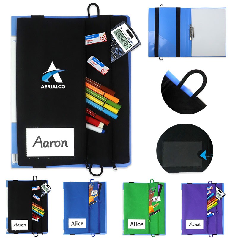 Adjustable Elastic Band Multi Pockets File Folder Binder Bag 2