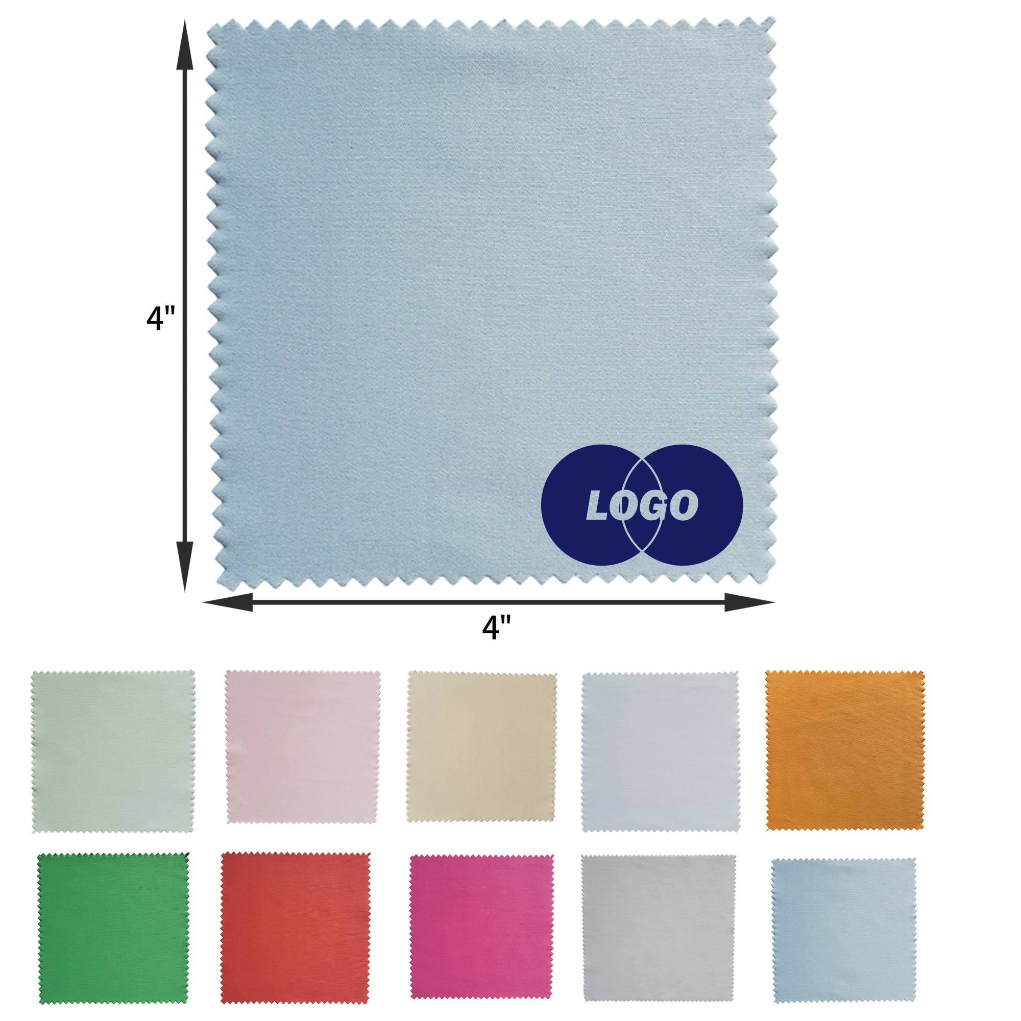 Durable 4"x4" Microfiber Glasses Cleaning Wipe 4