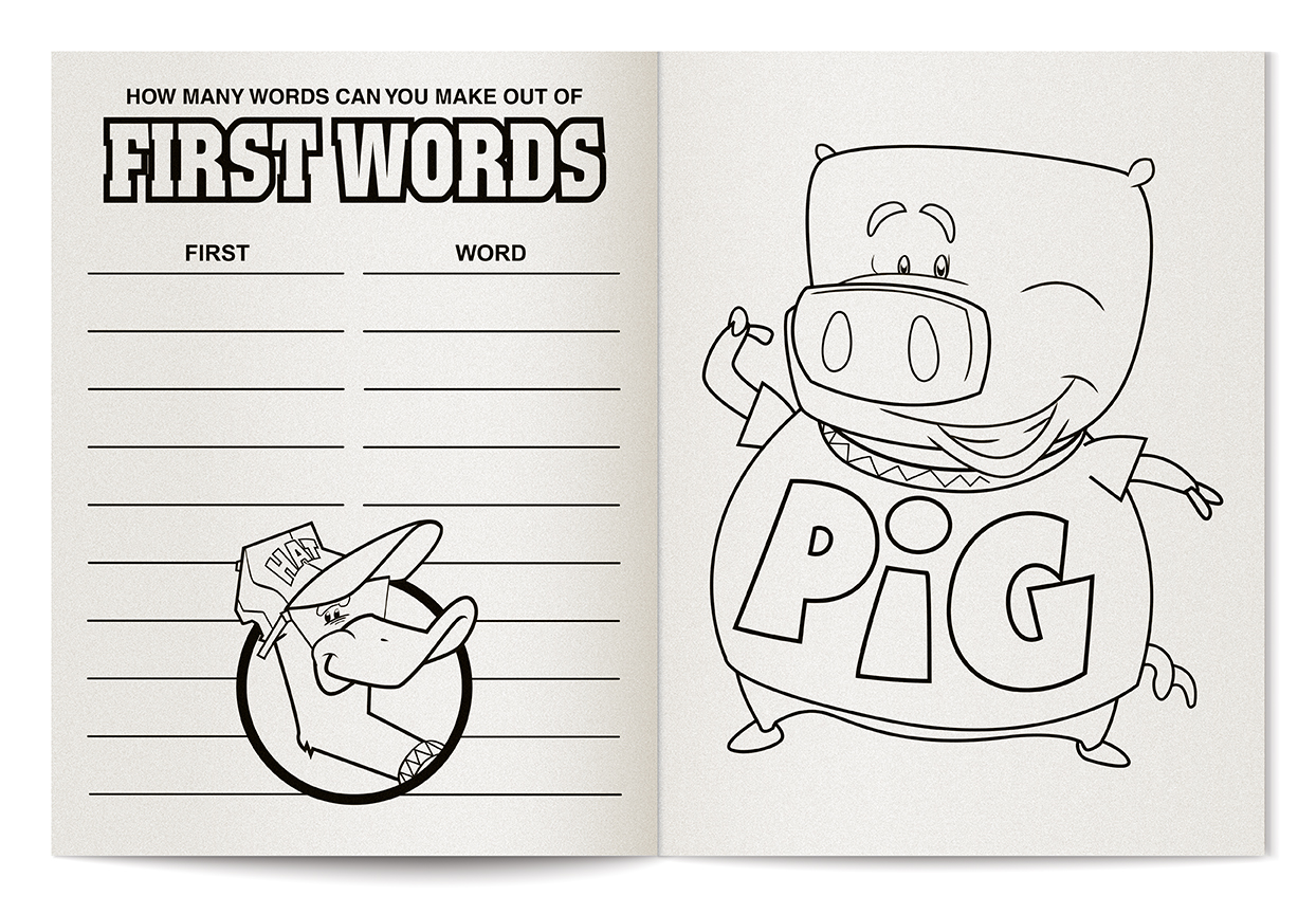 COLORING BOOK - Fun With First Words Coloring & Activity Book 5