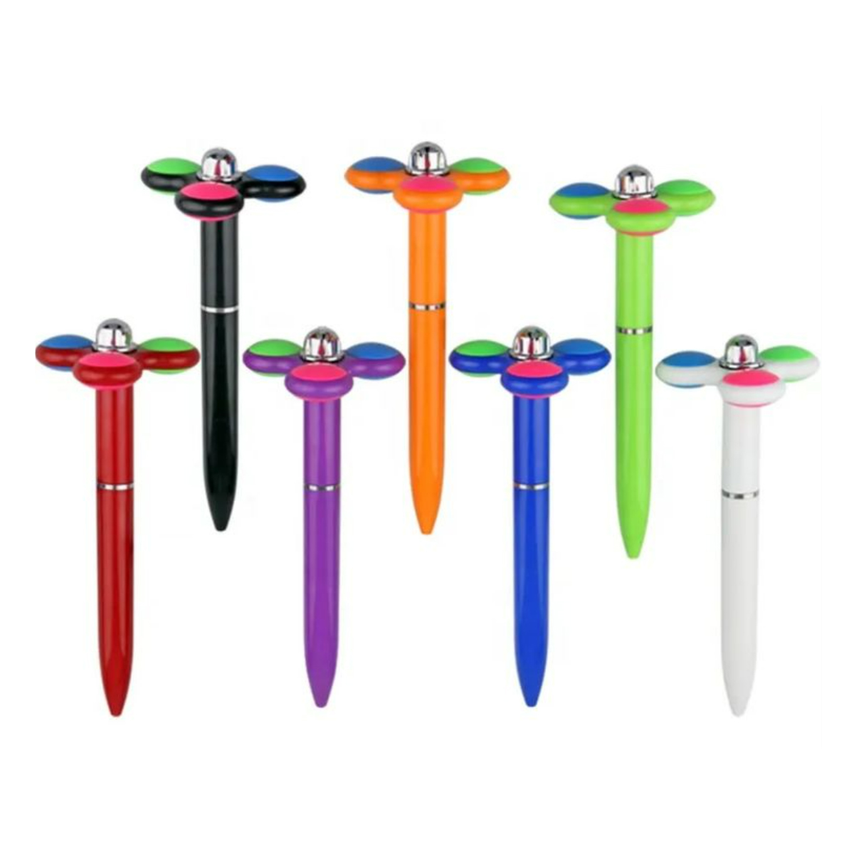 Plastic Fidget Spinner Ballpoint Pen with Custom Logo 3