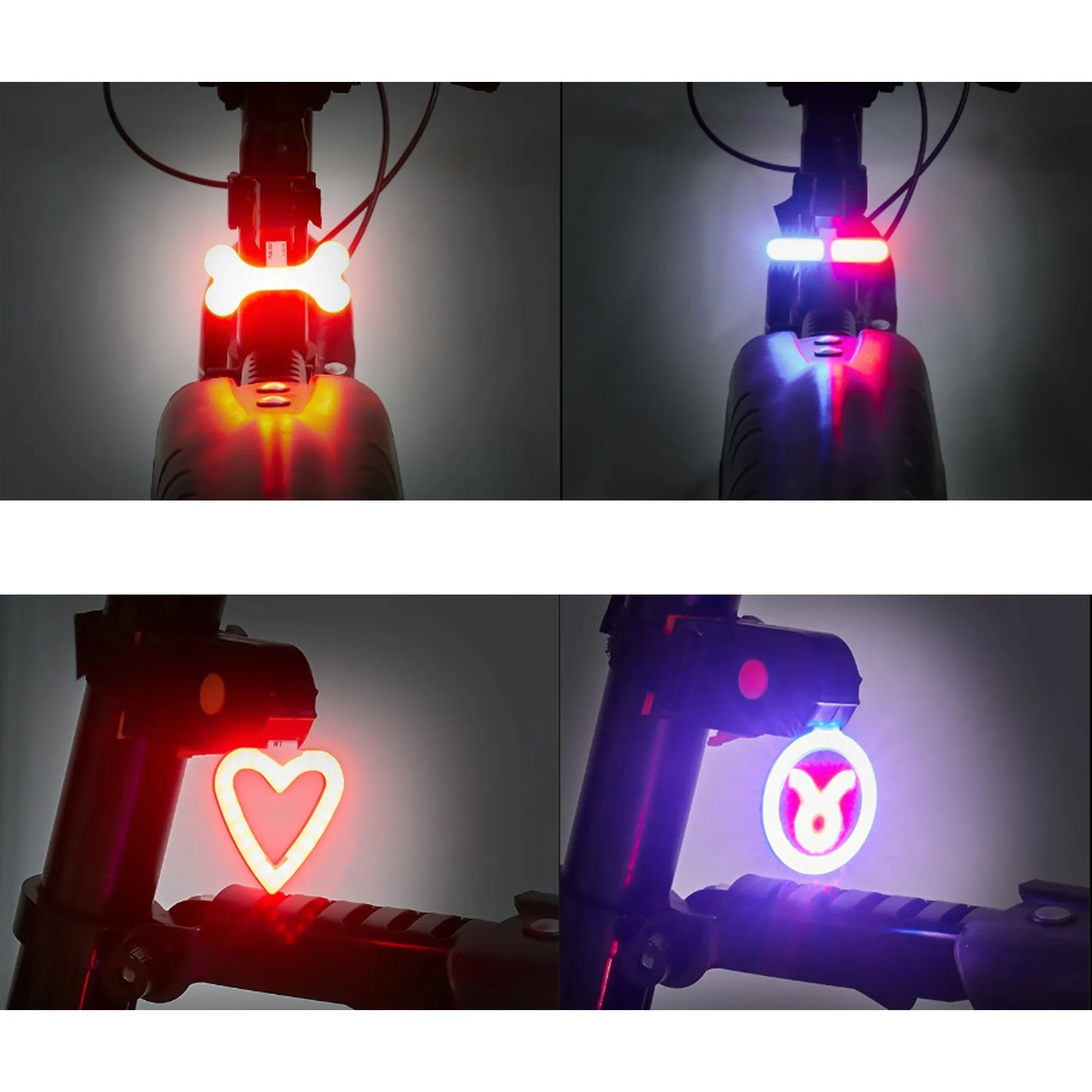 Rechargeable Led Bicycle Rear Light For Night Riding 3