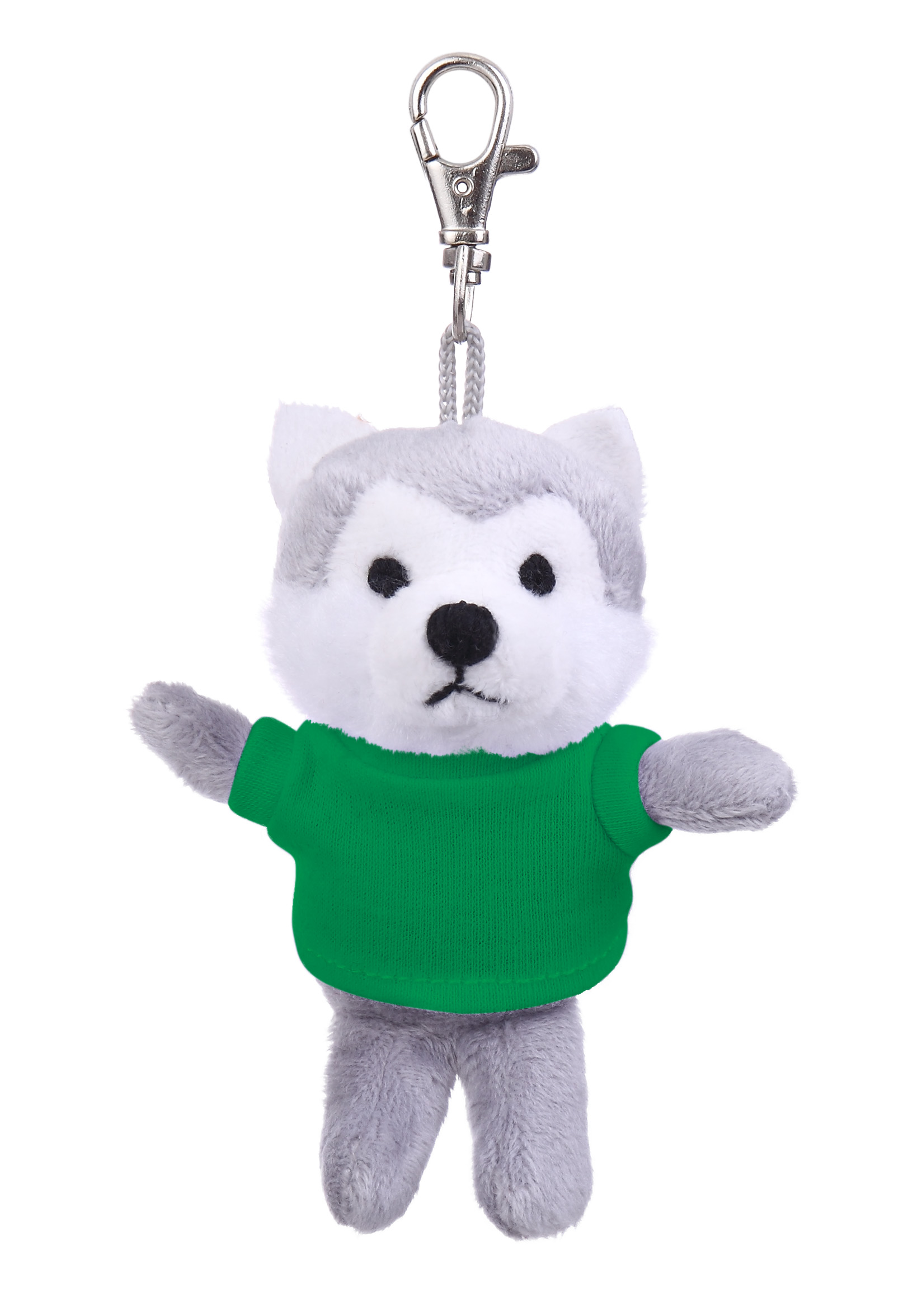 Soft Plush Wolf Keychain with Tee 8