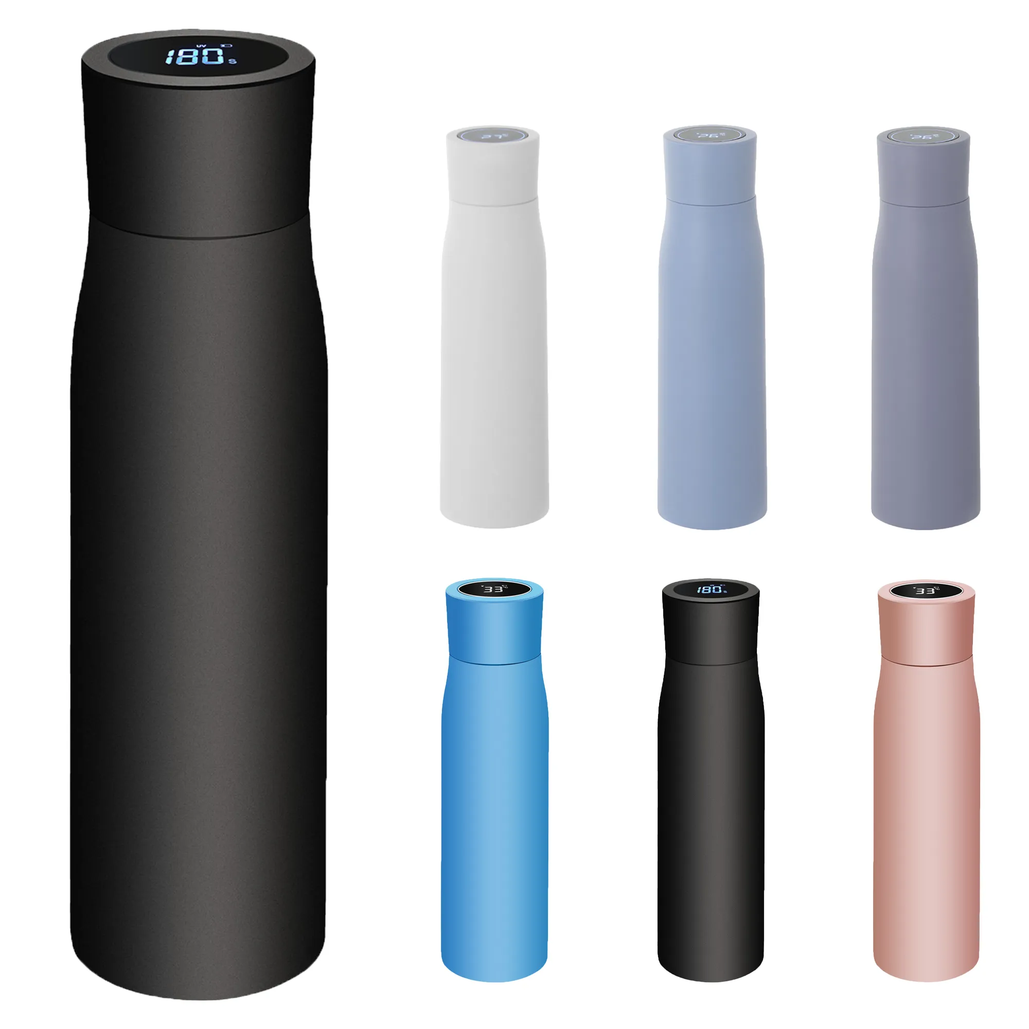 UV Sterilization Smart Thermos Cup with LED Temperature Disp