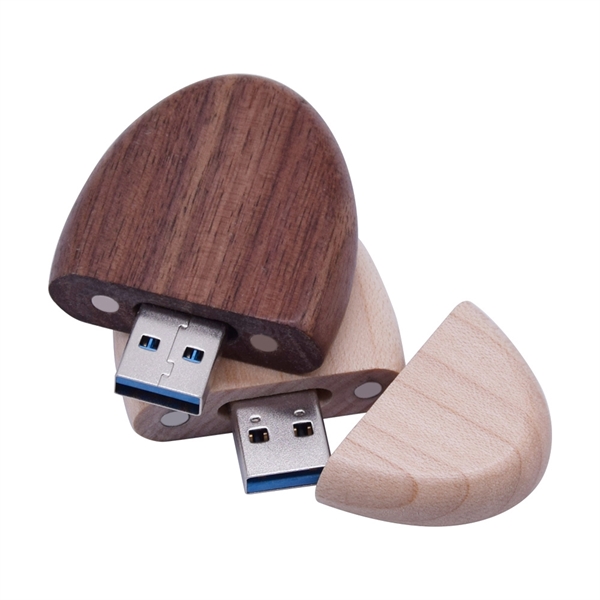 Wood Casing Capsule-shape PCB USB Drive