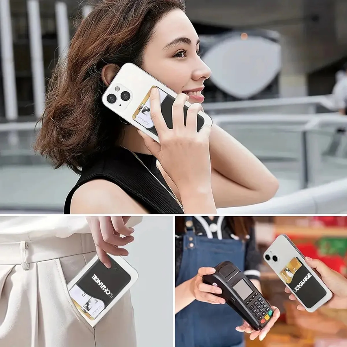 Silicone Bubble Pop Phone Wallet Adhesive Card Holder 7