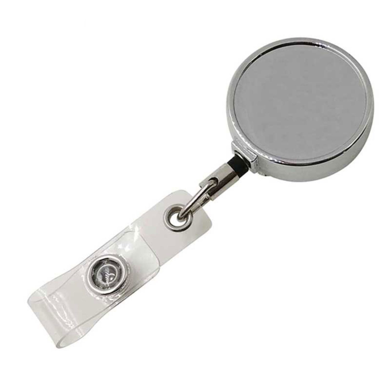 Zinc Alloy Big Logo Round Badge Reel Holder w/ Belt clip