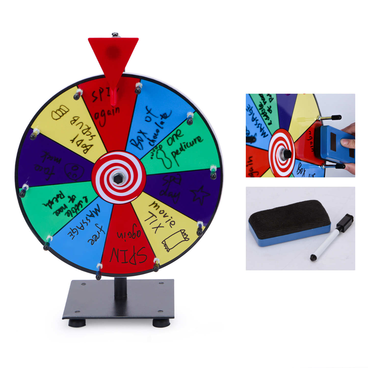 12 Inch Heavy Duty Spinning Prize Wheel 1