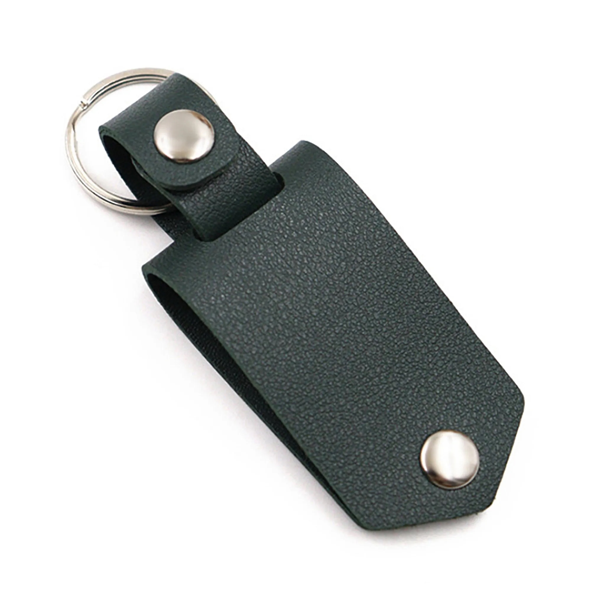 Water Resistant PU Leather Photo Keychain for Travel 14