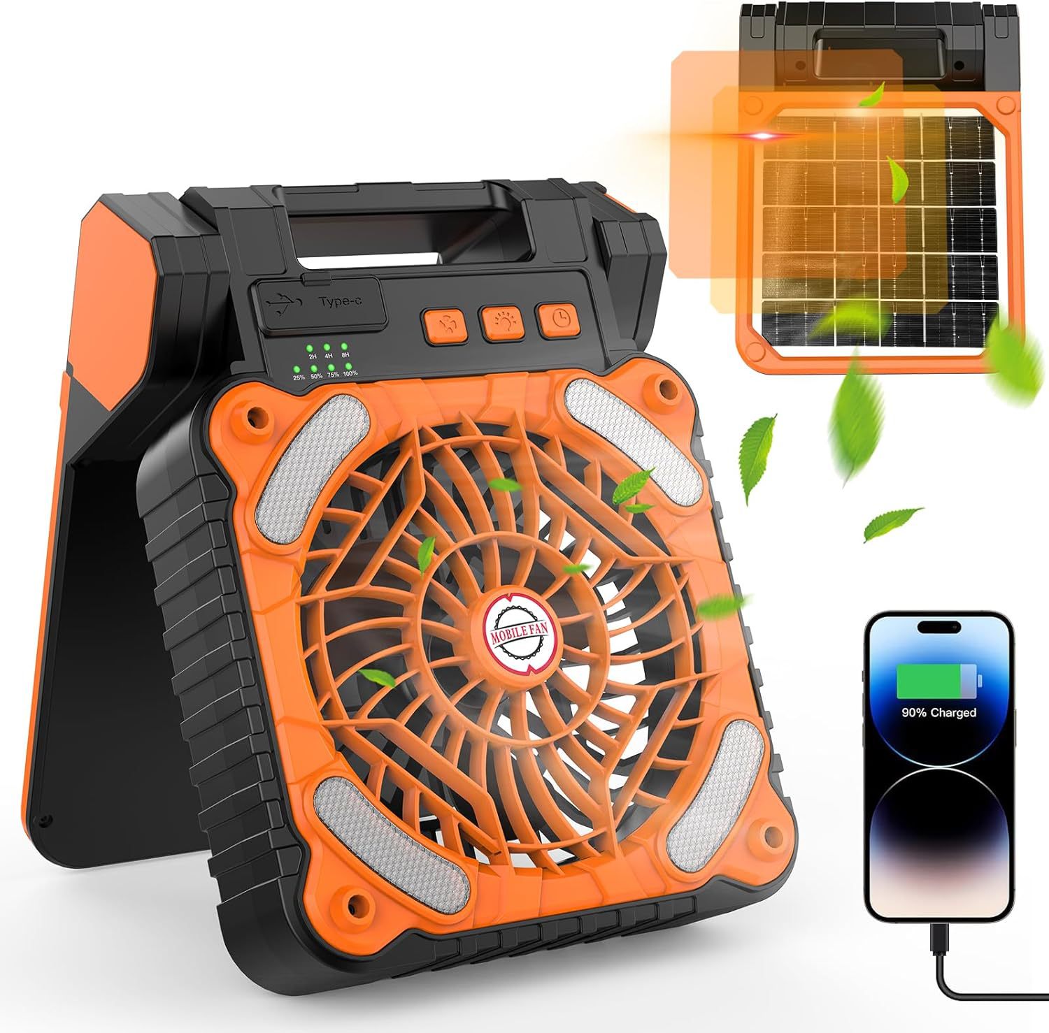 Solar-Powered Portable Camping Fan 2