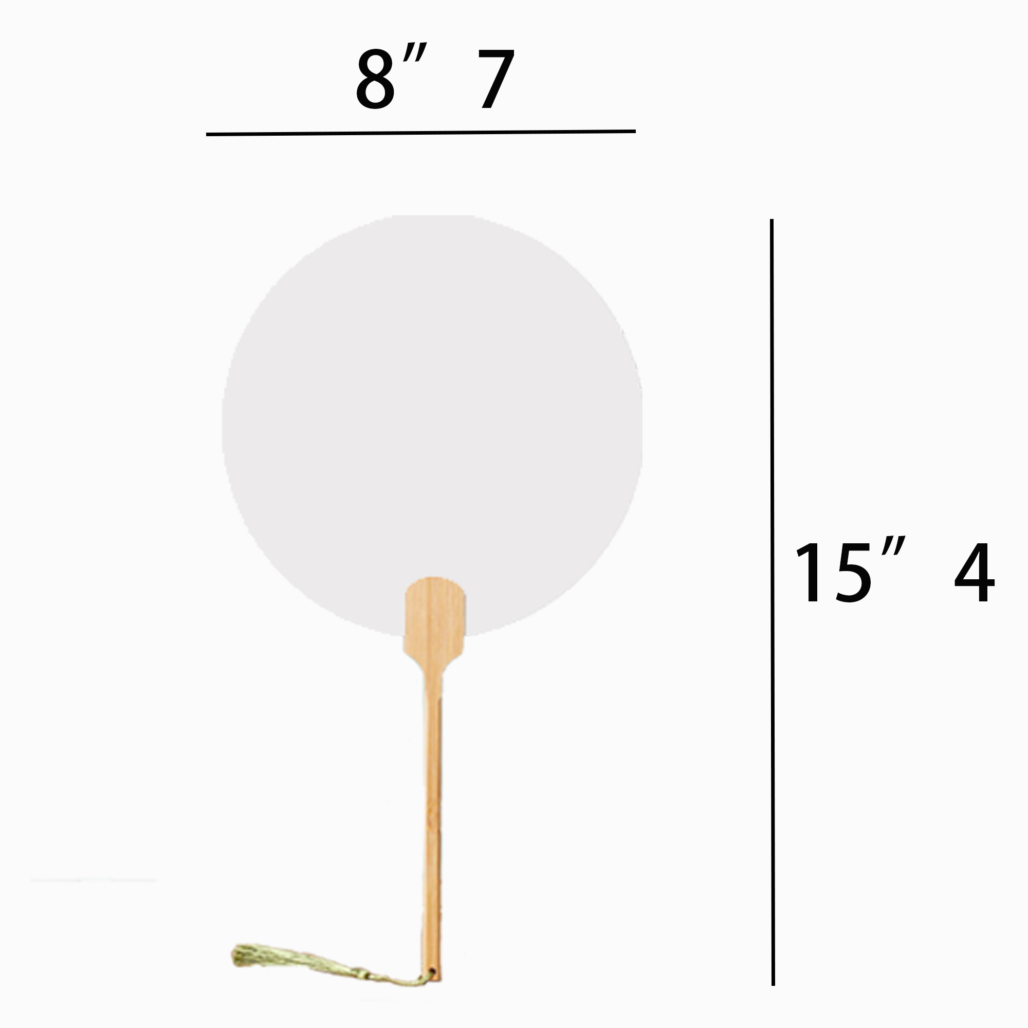 Artistic Lacquer Fan with Blank Canvas 3