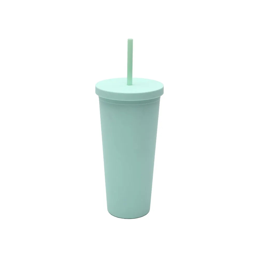 24 oz Skinny Tumbler with Lid and Straw 4