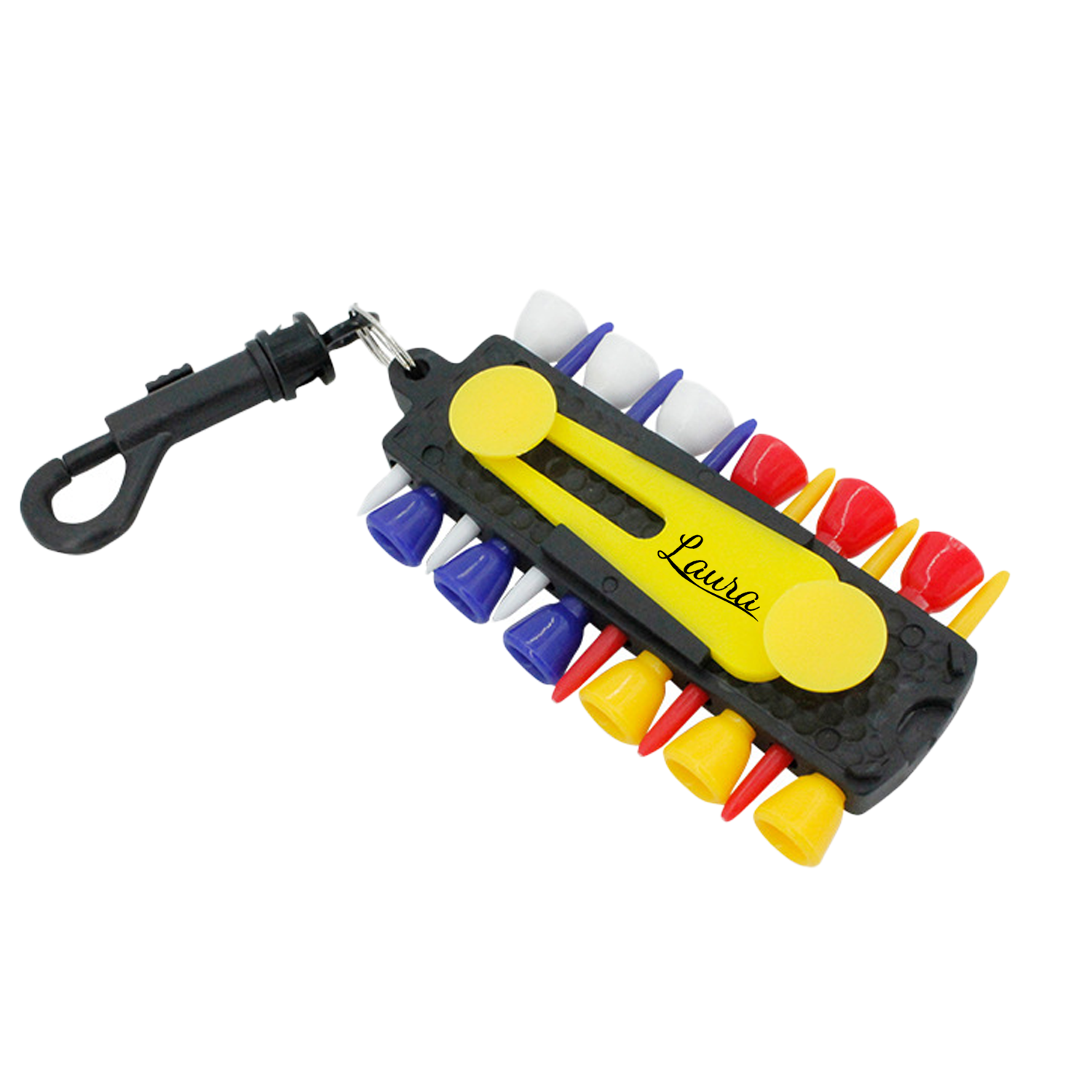 Golf Tee Holder with Carabiner 2