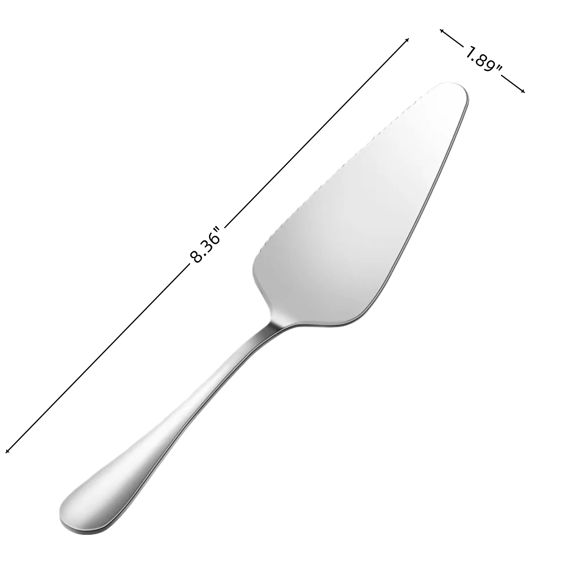 Stainless Steel Cake Server Pizza Spatula With Serrated Edge 5