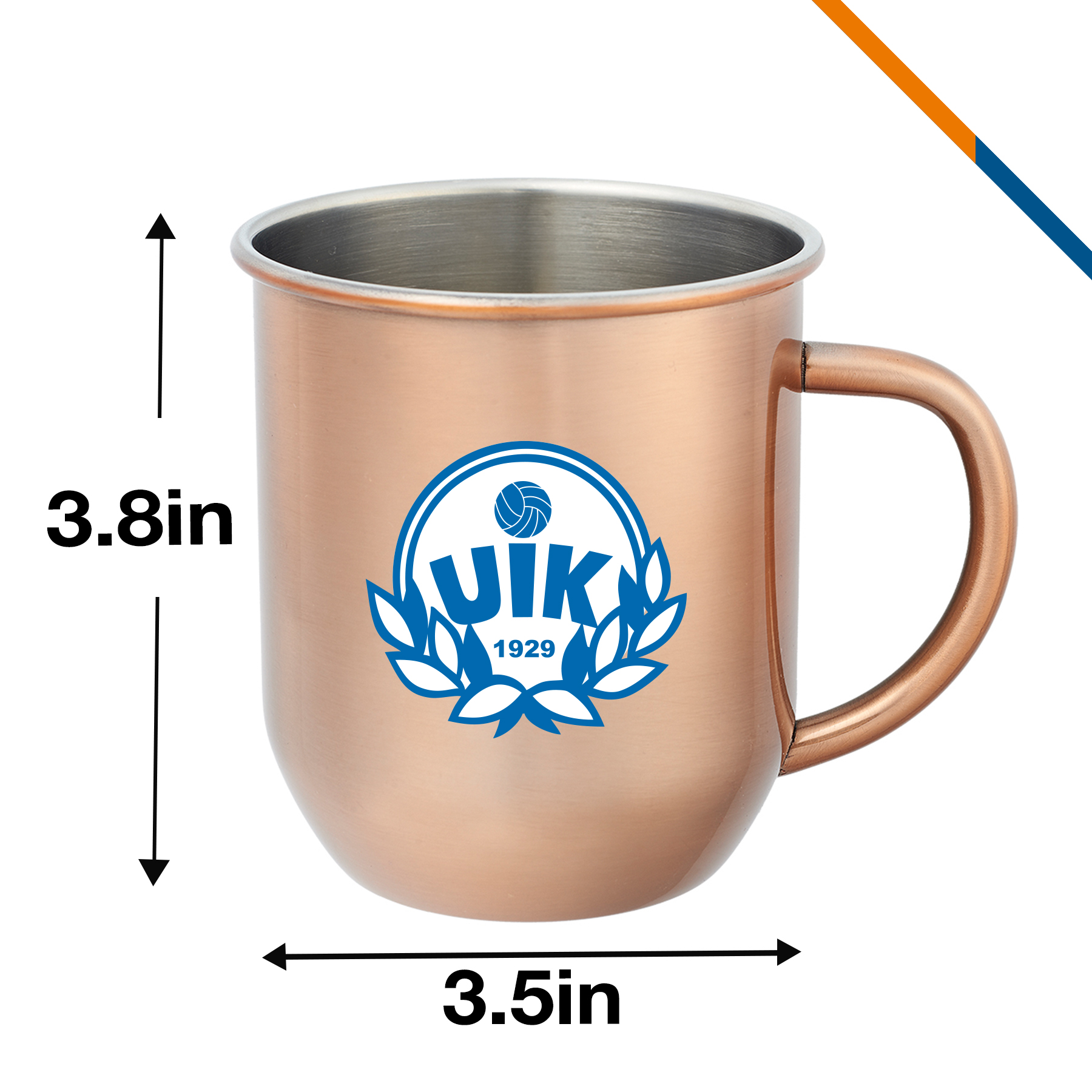 Plica Stainless Steel Moscow Mule Mug - 16 OZ. 1